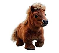 Générique Mon Robot De Robot Réaliste Marche, Aboie Et Remute Sa Queue, Un Poney Robotique AI, Tout comme Vraie Chose, Animal en Peluche Poupée À Cheval Doux Interactif, Un Jouet Cheval pour Enfant