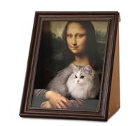 Générique Mona Lisa Cat Scratcher Bed, Cat Living in Famous Painting, Art 4D Oil Painting Frame Nest for Artist Kitten, Easy-to-Assemble Bed Couch Cave Condo Creative Home Decoratioz (1pcs)