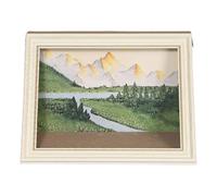 Générique Mona Lisa Cat Scratcher Bed, Cat Living in Famous Painting, Mona Lisa Cat Bed, 4D Oil Painting Frame Nest, Easy-to-Assemble Bed Couch Cave Condo Creative Home Decoration (L,White Frame)