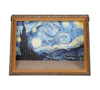 Générique Mona Lisa Cat Scratcher Bed, Cat Living in Famous Painting, Mona Lisa Cat Bed, 4D Oil Painting Frame Nest, Easy-to-Assemble Bed Couch Cave Condo Creative Home Decoration (I,Gold Frame)