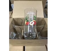 Générique Monin 6 verre sirop neuf 35 cl, pêche