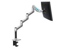 Génerique Monitor Arm, Bras Extra Long de 3 à 6kg, écran LCD de 17 à 32 Pouces, Support de Moniteur de Bureau, Support d'ordinateur, Ressort mécanique à Mouvement Complet en Aluminium(300MM Silver)