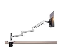Génerique Monitor Arm, Bras Ultra Long de Levage sans Mouvement en Alliage d'aluminium, Support de Moniteur LCD LED 13-32 Pouces, Support de Montage allongé(Siliver)