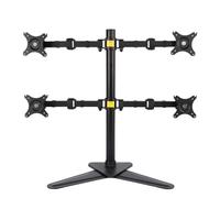 Génerique Monitor Arm, Moniteur Quad de Bureau, Support autoportant, Quatre Bras d'affichage, Support LCD, 4 écrans adaptés for 10 "-30", Support Max 10KG