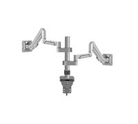 Génerique Monitor Arm, Support de Bureau for Double Moniteur, for écrans LCD de 14 à 32 Pouces, Rotation et Inclinaison réglables, Support de Bureau TV à Deux Bras, Support PC(H11G)