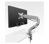 Génerique Monitor Arm, Support de Moniteur à Ressort à gaz de Bureau 17-34 Pouces, Bras articulé, Support de Mouvement Complet, Support TV, Support de Base for PC, VESA(M5 Gray)