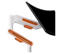 Génerique Monitor Arm, Support de Montage for Moniteur de Bureau, for écrans LCD de 13 à 32 Pouces, Base de Levage à Bras mécanique Rotatif, Support d'écran de télévision(White Orange)