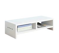 Générique Monitor Stand - 19.69x7.87x5.12 inches, 2-Layer Wooden with 4 USB Ports | Computer Monitor Holder Printer Stand for Laptop Electronics Home Office Study Work Dorm Playroom College Cubicle