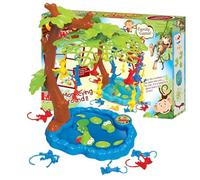 Générique Monkey Around Game - Climbing Tree Swing Balance Toy, Hanging Monkey Tabletop Challenge Set | Interactive Family Entertainment Play Equipment Portable Travel Setup | for Kids Parent Fun