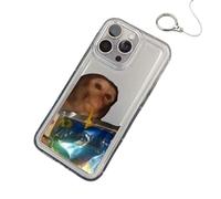 Générique Monkey Phone Case, 2025 New Funny Monkey Drinking Phone Case, All-inclusived Shockproof TPU Protective Cover, Compatible for iPhone 16/15/14/13/12/11 Pro Max (for Apple 14,D)