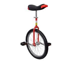 Générique Monocycle Ajustable Rouge 20 Pouces, Équipements Sportifs, Loisirs de Plein air, Cyclisme, Monocycles, Rouge, (Poids 6KG)