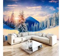 Générique Montagnes Des Carpates Papier Peint 150 x 107 cm (B x H) 3D Forêt Mural Poster Murale Intissé pour Chambre Salon Restaurant Personnalisé Décoration Personnalisé Décoration Murale W-36