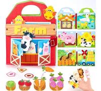 Générique Montessori Busy Board Unicorn Theme - Sensory Activity Book for 1 2 3 4 Year Olds - Travel Toys for Toddlers, Educational Gift for Girls & Boys (9-in-1 Learning Toy)