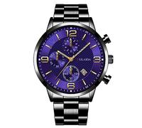 Générique Montre-Bracelet analogique à Quartz avec boîtier en Acier Inoxydable pour Hommes Montre Diapason (G, One Size)