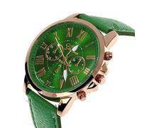 Générique Montre Bracelet pour Femme Mouvement Chronographe à Quartz Analogique Fashion avec Bracelet en Cuir De Luxe éLéGant