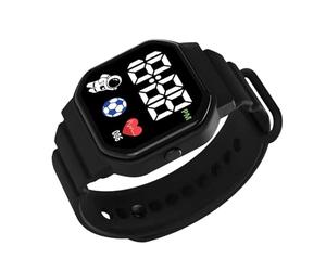 Générique Montre Connectée Thème Astronaute - Montre Sportive Étudiante Technologiquement Avancée | MontreCarrée Élégante Étanche avec Bracelet Silicone | Idéale, Course & Usage Quotidien