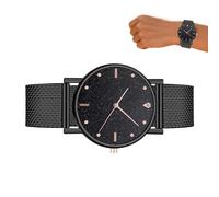 Générique Montre de Mode, Bracelet en Maillé Iridescent, Montres pour Femmes avec Bracelet Maillé Pailleté, pour Banquet, Activité Sociale, Voyage, Anniversaire, Mère, Petite Amie, Fille, Épouse