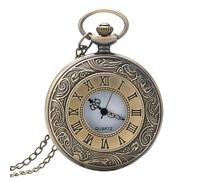 Générique Montre de Poche Vintage -, Montres de Poche à Quartz, Cadran à Chiffres Romains | Porte-clés à Motif gravé en Bronze, Montre rétro pour Cadeaux, Cosplay, Mariages, collectionneurs
