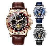 Générique Montre De Sport Militaire pour Hommes - Étanche Et Lumineuse avec Phases De Lune | Chronographe Tourbillon Automatique Randonnée & Affaires | Montre Analogique Formelle pour, Design