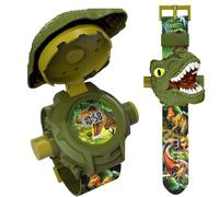 Générique Montre Projection Enfant - Bracelet Silicone Réglable Motif Animal Projecteur | Jouet Image Dinosaure 3D | Jeu Intérieur Extérieur Cadeau Éducatif Garçon Fille