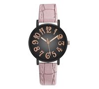 Générique Montre Simple Chiffres Arabes Bracelet Cuir Habillée