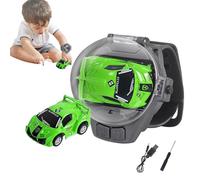 Générique Montre Voiture Télécommandée Enfant | Mini Jouet RC Rechargeable | 8x8x8,5cm Silicone | Contrôle 10m, Chargement USB Facile, Idéal Cadeau Garçon