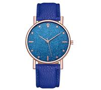 Générique Montres à Cadran Montre Bracelet en Acier Inoxydable Montre décontractée en Acier de Montre à Quartz pour Femme 2 Montre Connectée (Blue, One Size)