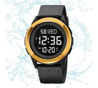 Générique Montres de Sport pour Hommes,Montres étanches pour Hommes - Montre-Bracelet multifonctionnelle pour Montre de Sport pour,Montre étanche avec rétroéclairage LED pour, garçons et ad
