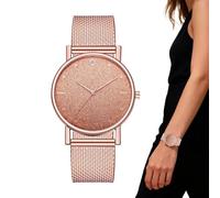 Générique Montres Femmes,Montre Élégante À Bracelet Maillé Scintillant - Montre De Poignet Étanche pour Femmes | pour Banquet, Activité Sociale, Voyage, Anniversaire, Mère, Petite Amie, Fille, Épouse