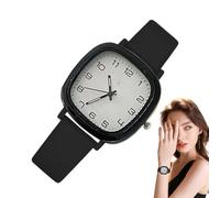 Générique Montres pour Femmes - Carrée Élégante avec Bracelet en Silicone, Bracelet Tendance pour Étudiante | Affichage Facile À Lire pour L'école, Les Rendez-Vous, La Course Et Les Activités De L