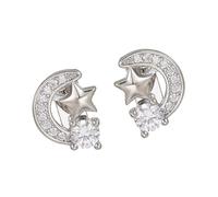 Générique Moons Star Charms pour écouteurs, Installation Rapide | Conceptions cloutées de Zircons incrustés de cristaux, mécanisme d ' encliquetage sans effort pour les accessoires à