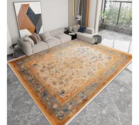 Générique Moquette Polyester Rétro Antique Fleurs 60 X 90 Cm - Porte Paillasson D'Entree Interieur Et Extérieur Tapis Multicolore Antidérapant Et Anti-Poussière Tapis D’Entrée Imperméable Lavable