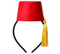 Générique Moroccan Turkish Hat - Comfort Felt Traditional Headband | Moroccan Turkish Hat Maroon Felt, Traditional Outfit Headband For Party New Year Holiday Stage Performance Outdoor
