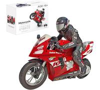 Générique Moteur RC pour Adulte, Moteur électrique télécommandé à Grande Vitesse 2.4G RTR à l'échelle 1/6, modèle de Moto avec Gyroscope à Six Axes et Deux Roues Auto-équilibrantes,Rouge
