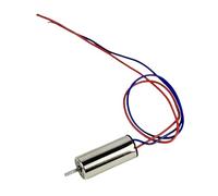Générique Moteur Sans Noyau pour Voiture RC, Moteur à Courant Continu Miniature avec Arbre En Forme de Matériau pour Des Performances Optimales sur, Lignes Rouges et Bleues