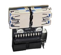 Générique Motherboard Header Adapter, USB3.0 19/20Pin to 3.0A Female Ports, PH22T Efficient Adapter for Multiple Devices, USB 19Pin/20Pin Interfaces, Motherboard USB Connector