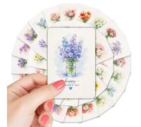 Générique Mothers Day Cards - 36 Piece Watercolor Flower Assortment, Gratitude Note Collection Blank Interior Stationery | Floral Print Bulk Set for Mom, Grandma Wife Daughter Aunt Gift