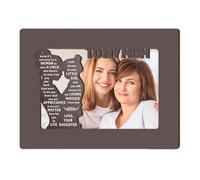 Générique Mothers Day Photo Frame-Solid Natural Wood Desk Decor, Memorial Family Picture Stand, Timeless Desktop Portrait Base, Elegant Home Office Display, Classic Tabletop Art | For Mom