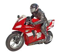 Générique Moto RC Auto-équilibrante à l'échelle 1/6, Gyroscope à Six Axes, vélo télécommandé Double Moteur 2,4 GHz, modèle pour Adultes (Version RTR),Rouge