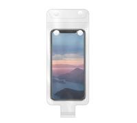 Générique Moto View Mobile Cradle - High Sensitivity Phone Holder for Riders | Transparent Front Panel with Rainproof Seal, Quick Access Design for Road Trips, Urban Travel and Off Roading