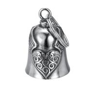 Générique Motorcycle Bell - 2.13inch Bicycle Bell | Titanium Steel Charm - Decorative Biker Bells With Ringing Sound Wear Resistant Titanium Steel Classic Charm Motorcycle Travel Use