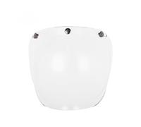 Générique Motorcycle bubble mirror Motorcycle Helmet Three Button Type Retro Helmet Lenses Bubble Shield Visors Helmet