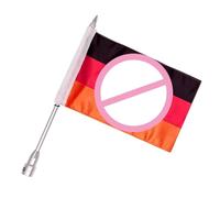 Générique Motorcycle Flags - Patriotic Nation Banner Flag Pole | Mount Accessories Universal Cycling Decorative Outdoor Flag for Road, Mountain Riding, School, Home, Office Display, Nylon