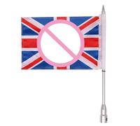 Générique Motorcycle Flags - Patriotic Nation Banner Flag Pole | Mount Accessories Universal Cycling Decorative Outdoor Flag for Road, Mountain Riding, School, Home, Office Display, Nylon