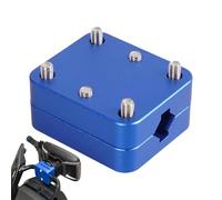 Générique Motorcycle GPS Bracket - Aluminum Alloy 12-16mm Mount, Rustproof, Anti-Vibration, Easy Installation, Secure Holder, Navigation Support, Blue Red Black | Motorbike Riding, Outdoor Adventure