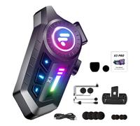 Générique Motorcycle Headphones, Double-Speaker Wireless Headset, Cycling Communication Audio, Hands-Free Riding Feature, Clear Sound Function, Headset for Motorcycle Travel Sports Use