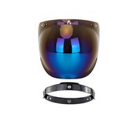 Générique Motorcycle Helmet Visor, Open Face Wind Shield Lens, Anti Glare Clear Lens for Rainy Weather Night Riding Sunny Day Touring and Highway Protection for Long Distance Travel