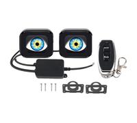 Générique Motorcycle LED Demon Eyes - 2pcs Waterproof Dynamic Eagle Eye Lights | 6-Mode Remote Control Headlight Accessory For Motorcycles, Cars, Tricycles & Electric Bikes