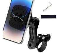 Générique Motorcycle Magnetic Phone Holder, Bike Handlebar Mount, 4.92x2.36x5.31in Navigation Support Bracket, Anti Vibration Mobile Stand, Secure Cycling for Mountain Bikes, Road Trips