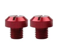 Générique Motorcycle Mirror Screws | 2 Pieces Rearview Mirror Blanking Plugs,M10x1.25 Rear View Mirrors Holes Plugg Right Left Screw Rust-Proof
